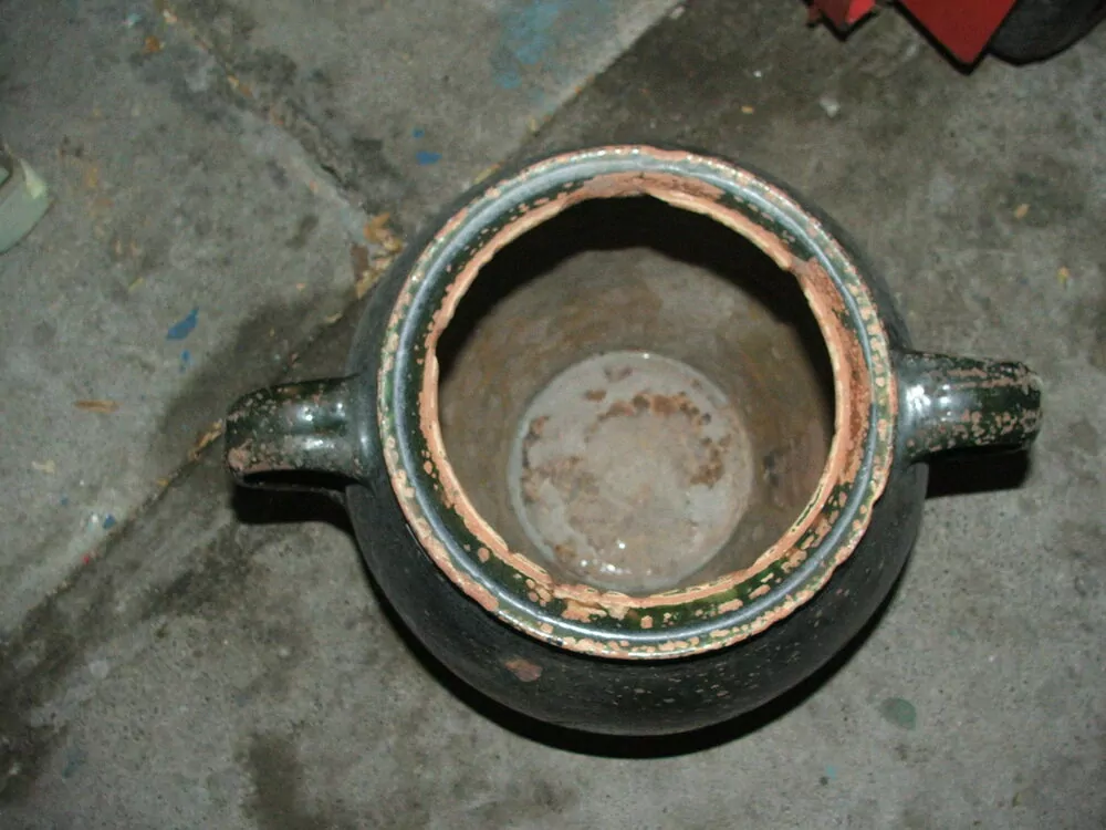 DOZA ZELENÁ KERAMIKA NÁDOBA