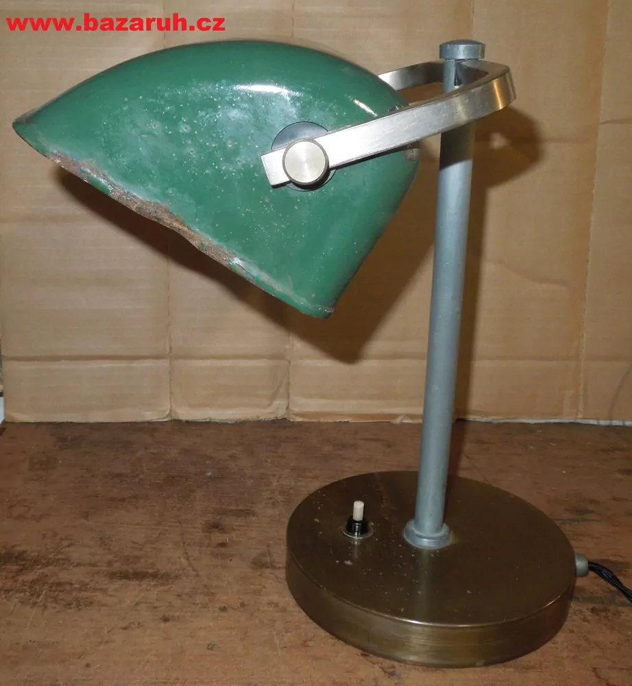STAROŽITNÁ BANKOVNÍ LAMPA BANKÉŘKA