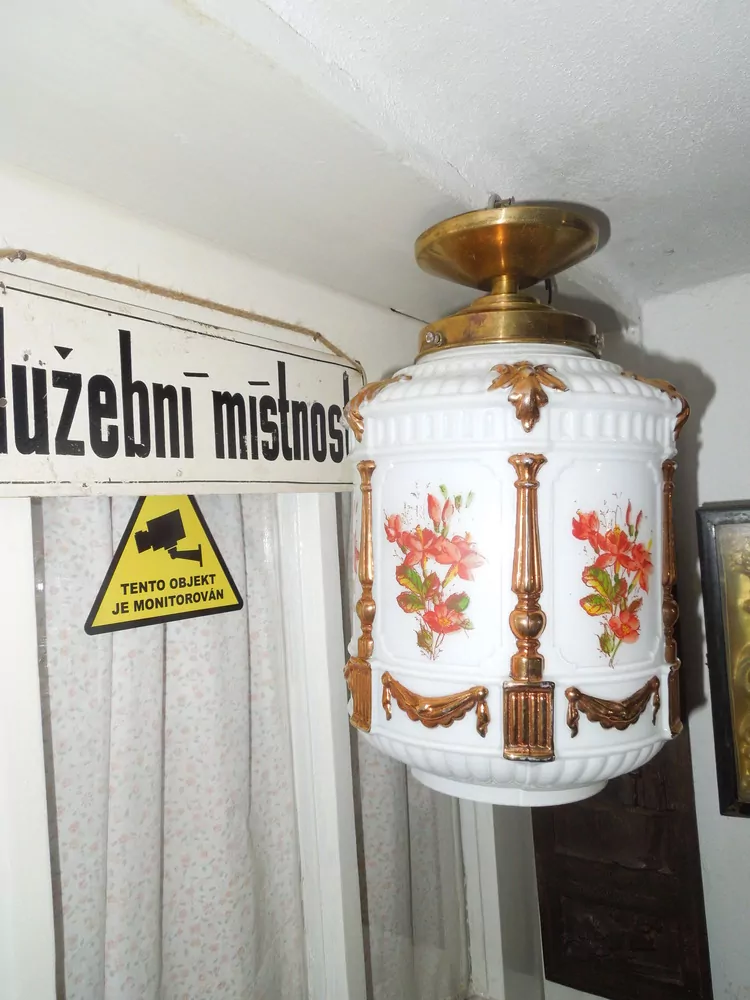 STROPNICE 1 KS LUSTR STÍNÍTKO ŠIRM SECESE