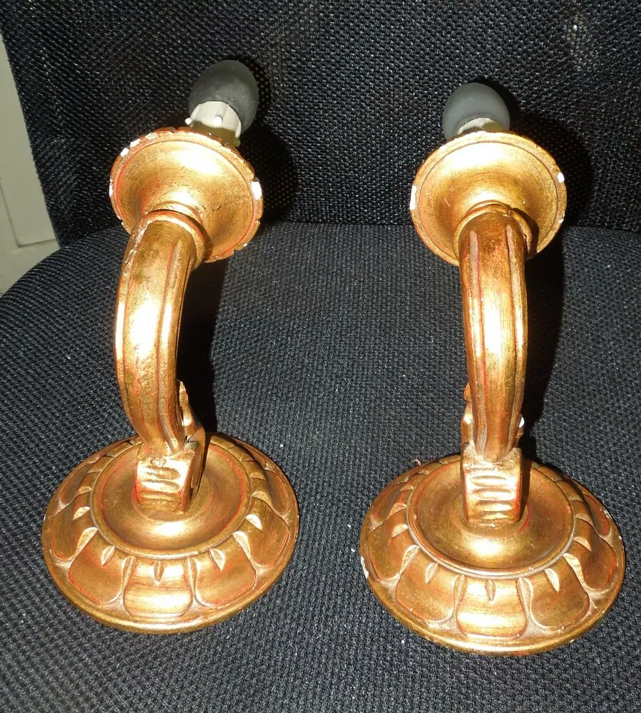 LAMPIČKA NA STĚNU 2 KS NÁSTĚNNÁ LAMPA dřevěná