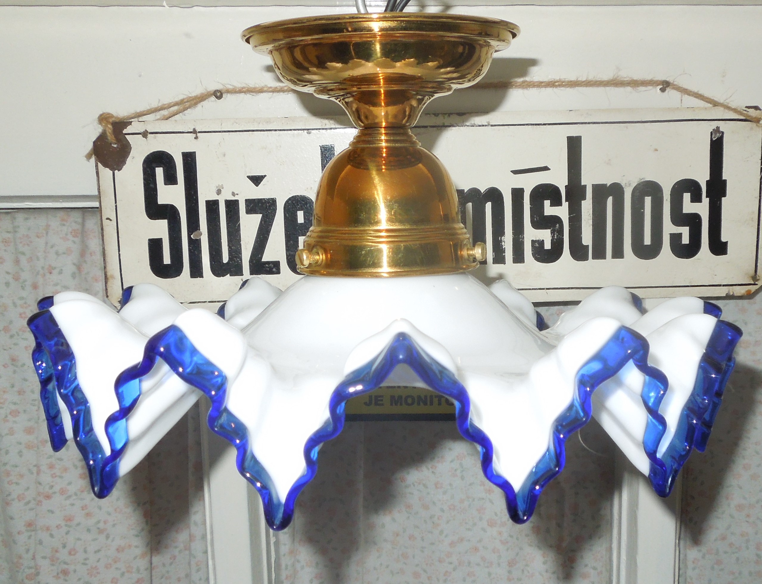 STAROŽITNOST STROPNICE 1 KS LUSTR STÍNÍTKO ŠIRM průhledné