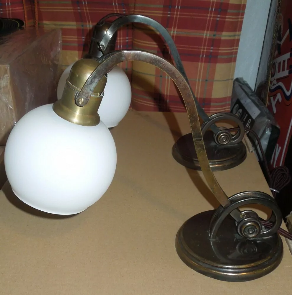 STAROŽITNÁ LAMPIČKA 2 KS LAMPA STOLNÍ nebo nástěnná