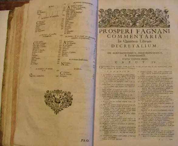 PROSPERI FAGNANI COMMEN, DECRETALIUM R. 1764