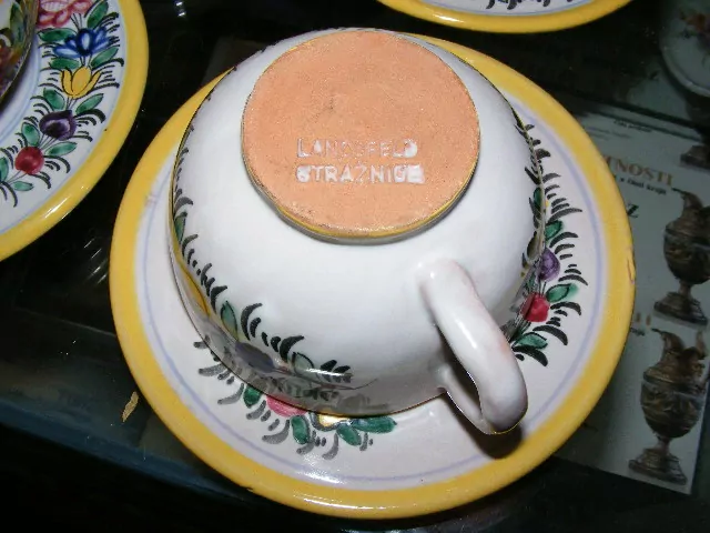 STAROŽITNÁ KERAMIKA ČAJOVÁ LANDSFELD STRÁŽNICE