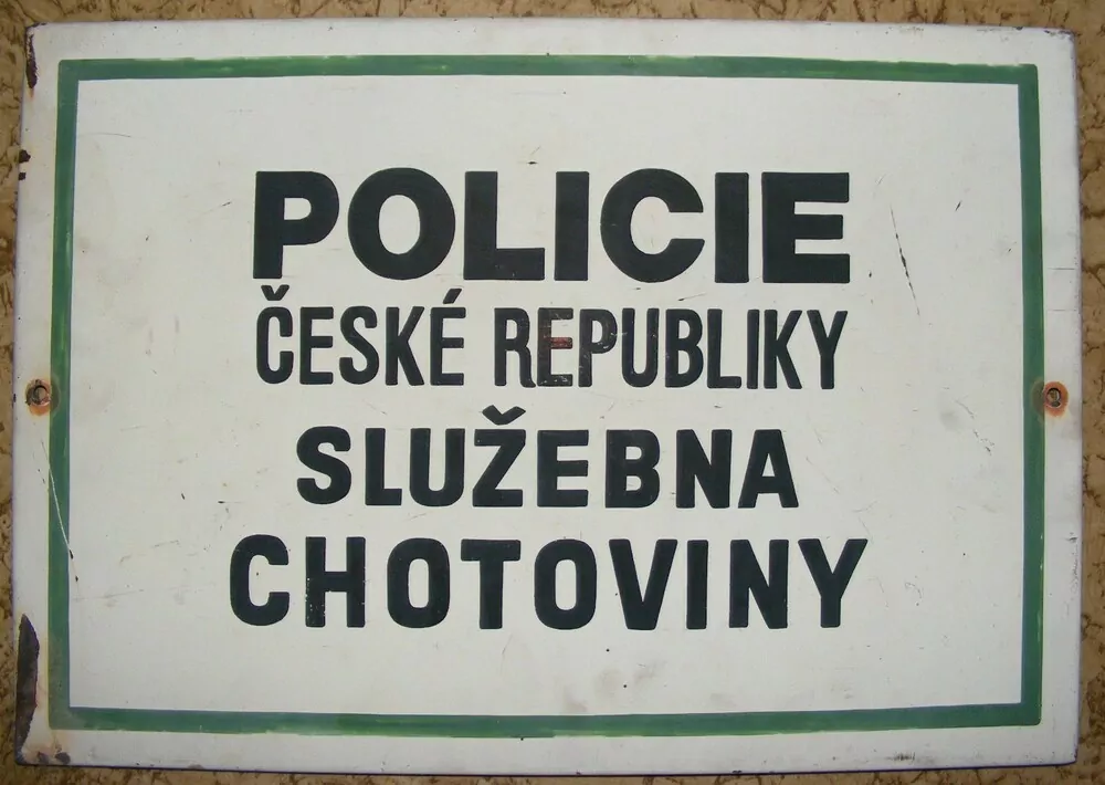 PLECHOVÁ CEDULE SMALTOVÁ POLICIE