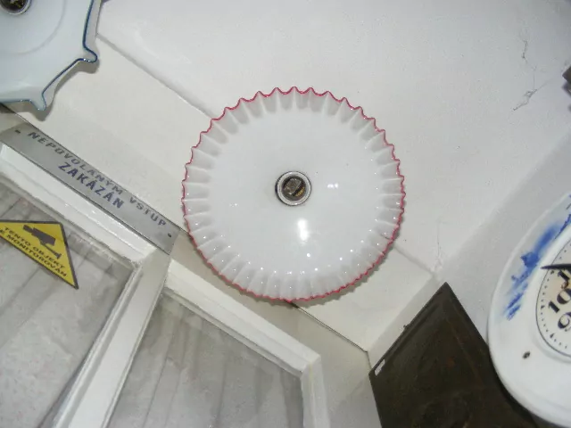 STAROŽITNÝ STROPNICE STARÝ LUSTR 1 KS STÍNÍTKO ŠIRM