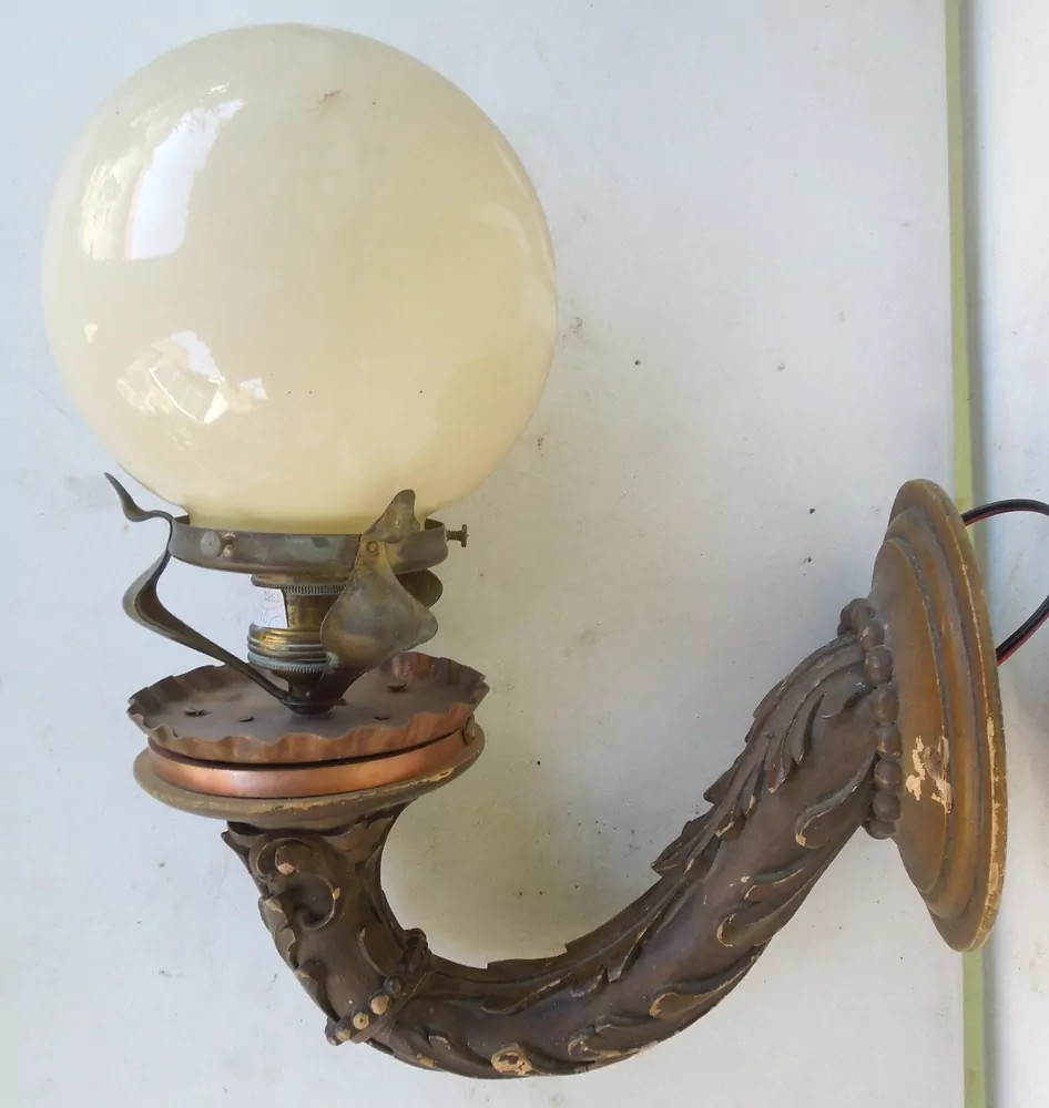 STAROŽITNÁ LAMPIČKA NA STĚNU 1 KS NÁSTĚNNÁ LAMPA