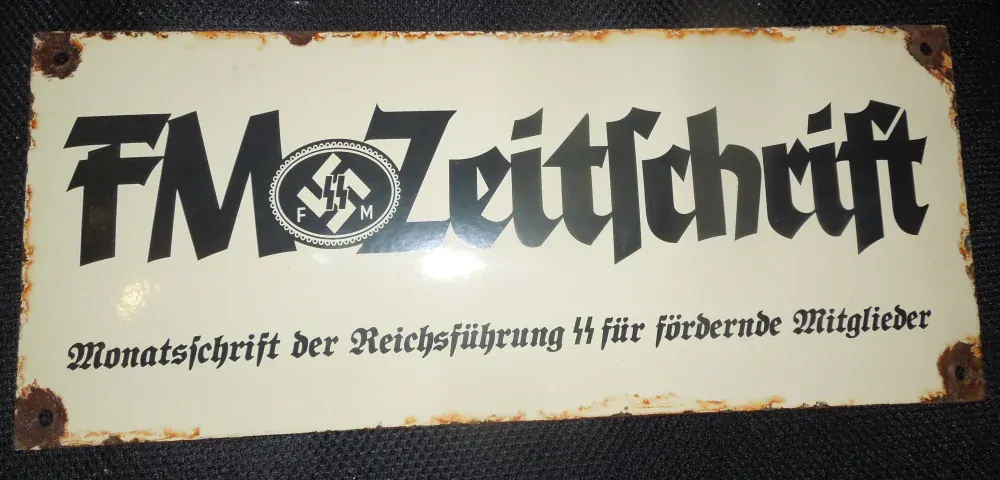 STAROŽITNÁ PLECHOVÁ CEDULE NĚMECKO