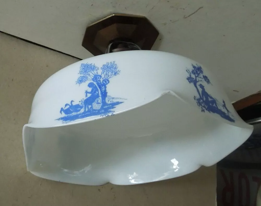 STAROŽITNÝ STROPNICE STARÝ LUSTR 1 KS STÍNÍTKO ŠIRM