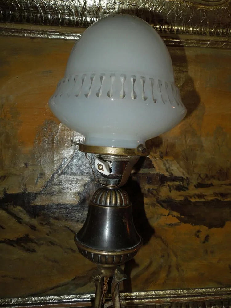 STAROŽITNÁ STOLNÍ LAMPA ELEKTRICKÁ 