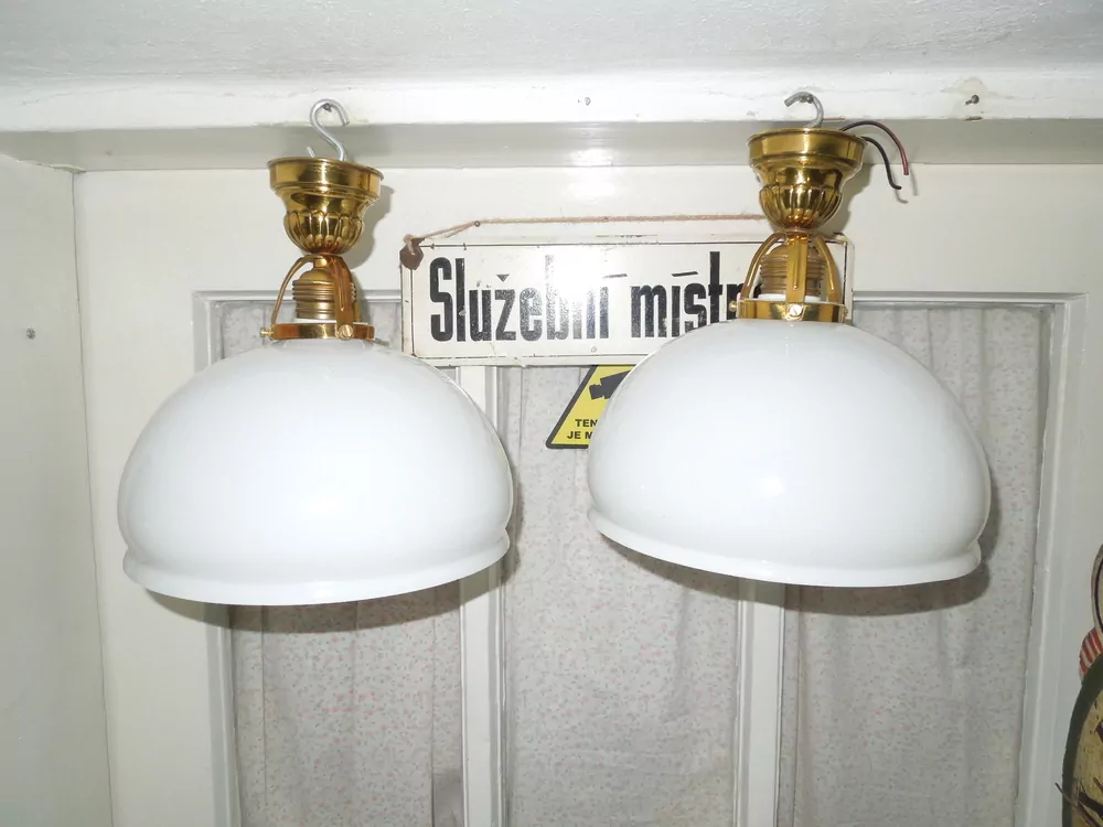 STROPNICE STARÝ LUSTR 2 KS STÍNÍTKO ŠIRM