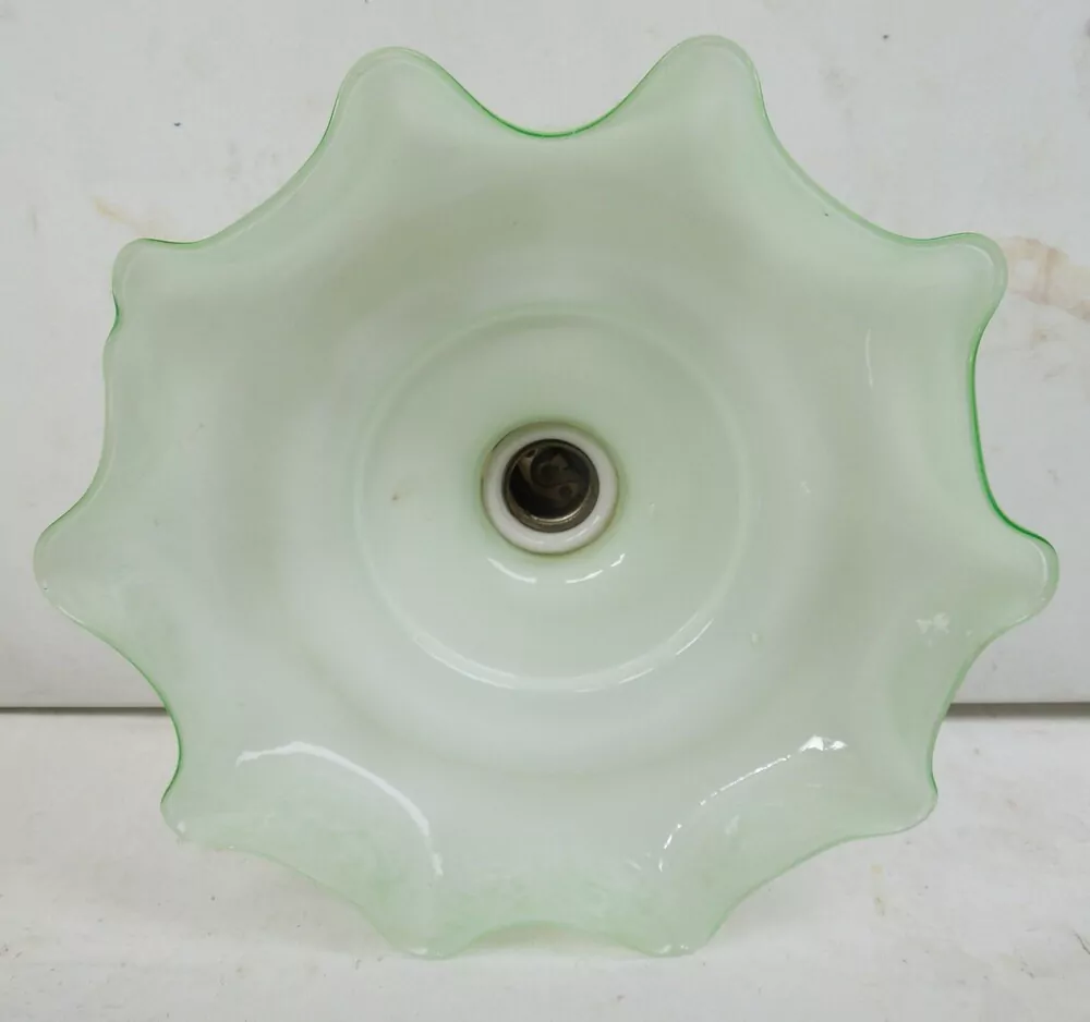 STAROŽITNOST STROPNICE 1 KS LUSTR STÍNÍTKO ŠIRM SVĚTLE ZELENÝ