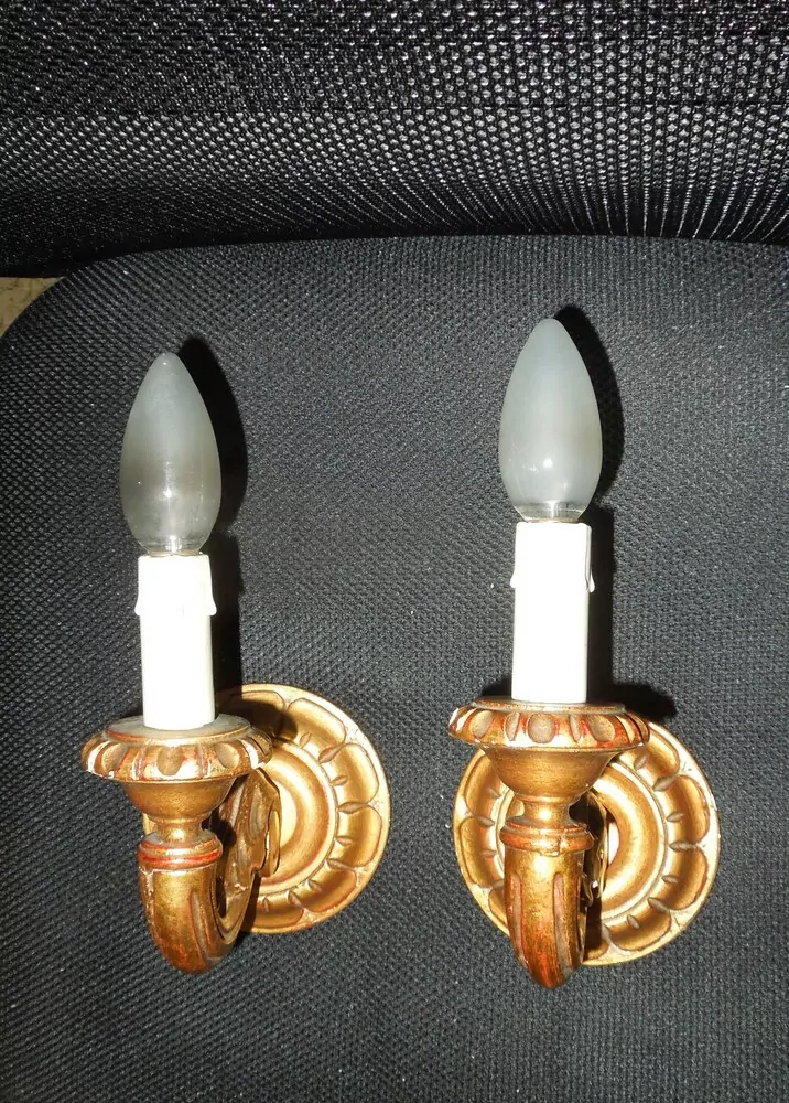 LAMPIČKA NA STĚNU 2 KS NÁSTĚNNÁ LAMPA dřevěná