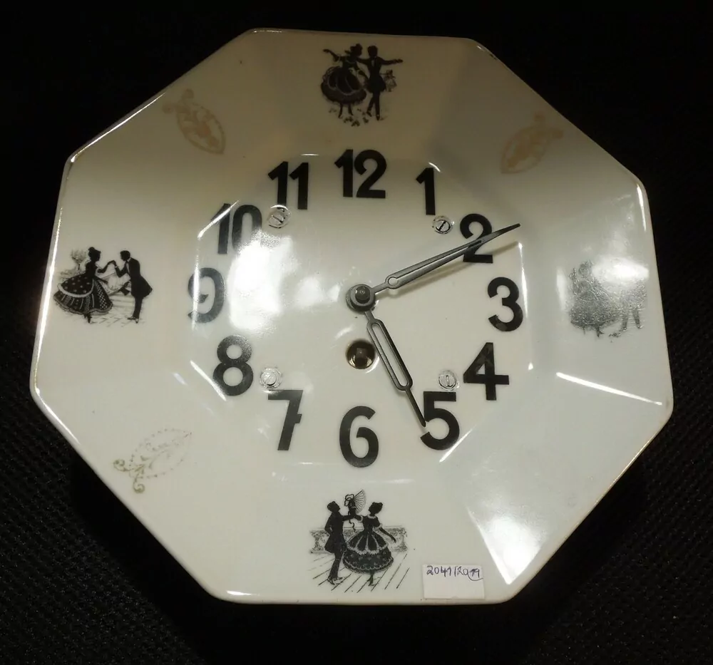 HODINY PORCELÁNOVÉ KUCHYŇSKÉ ROKOKO PORCELÁNKY