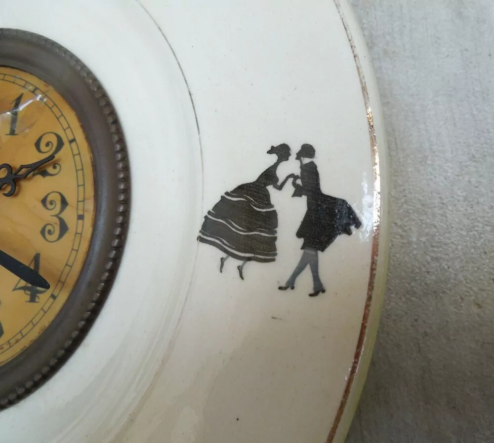 HODINY PORCELÁNOVÉ KUCHYŇSKÉ MOTIV ROKOKO