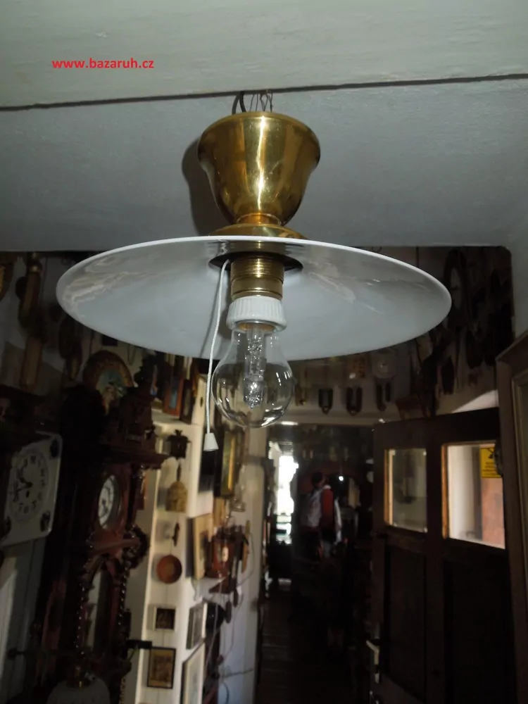 STAROŽITNOST STROPNICE 1 KS LUSTR STÍNÍTKO ŠIRM s vypínačm
