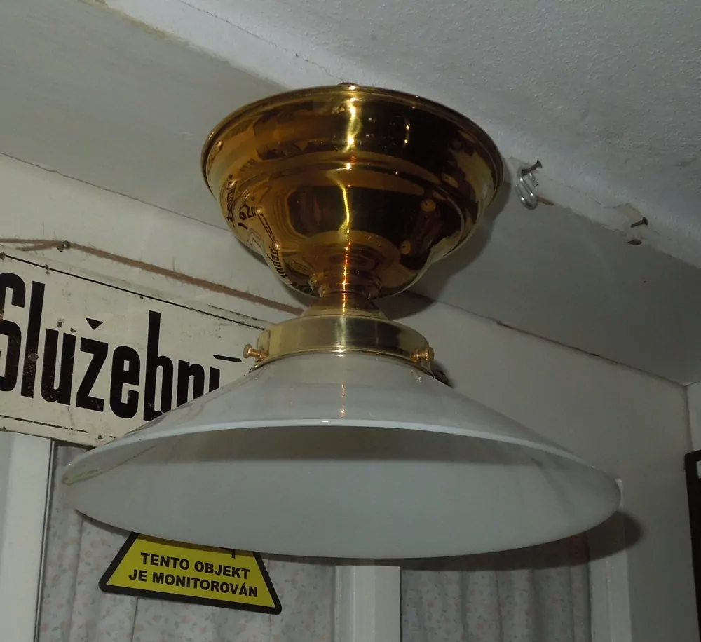 STAROŽITNÁ STROPNICE STARÝ LUSTR 1 KS STÍNÍTKO ŠIRM