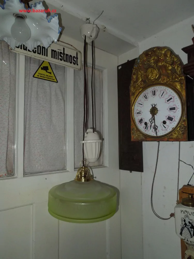 STAROŽITNÝ LUSTR STAHOVACÍ, STAHOVAČKA SECESE