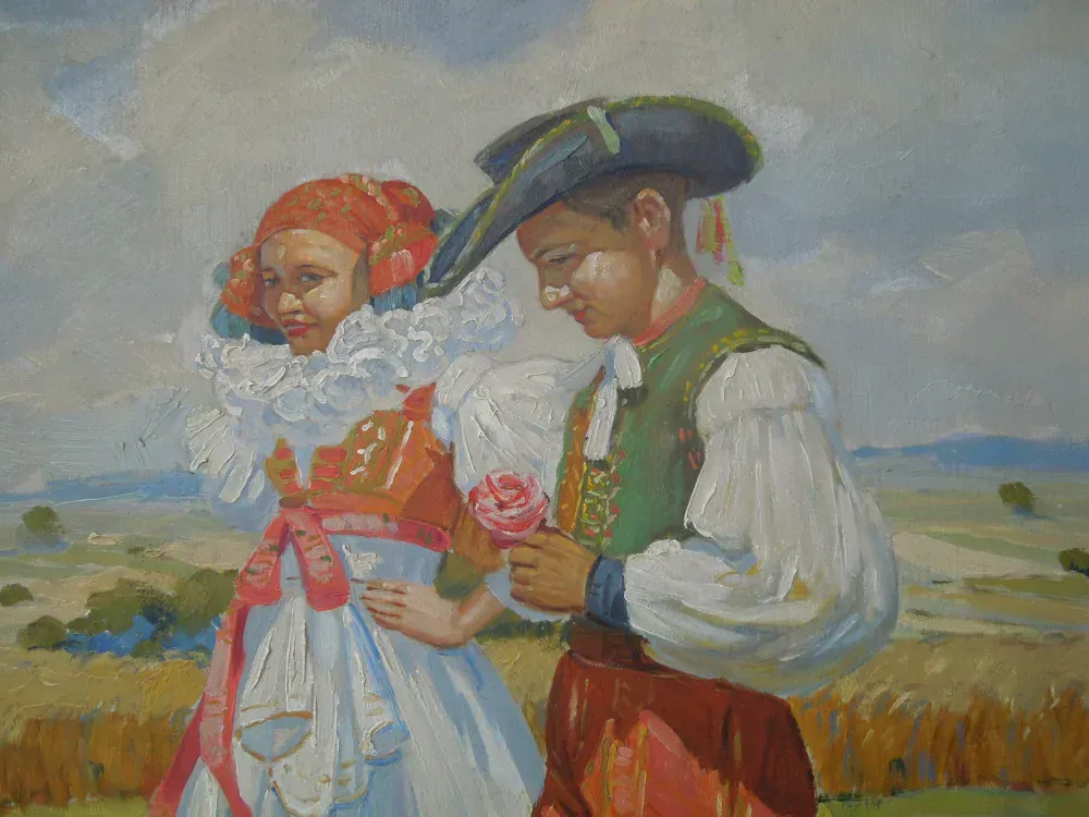 OBRAZ V KROJI Kostelec na Hané sig.