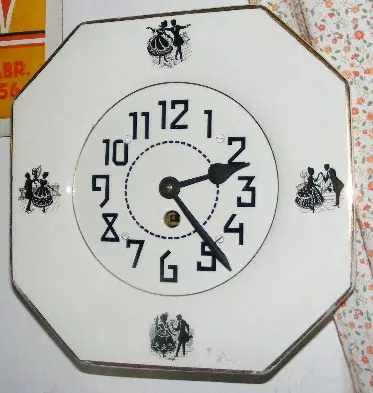 HODINY PORCELÁNOVÉ KUCHYŇSKÉ  PORCELÁNKY ROKOKO