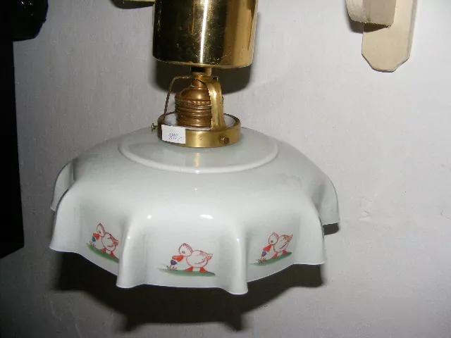 STROPNICE STARÝ 1 KS LUSTR STÍNÍTKO ŠIRM motiv kačenka