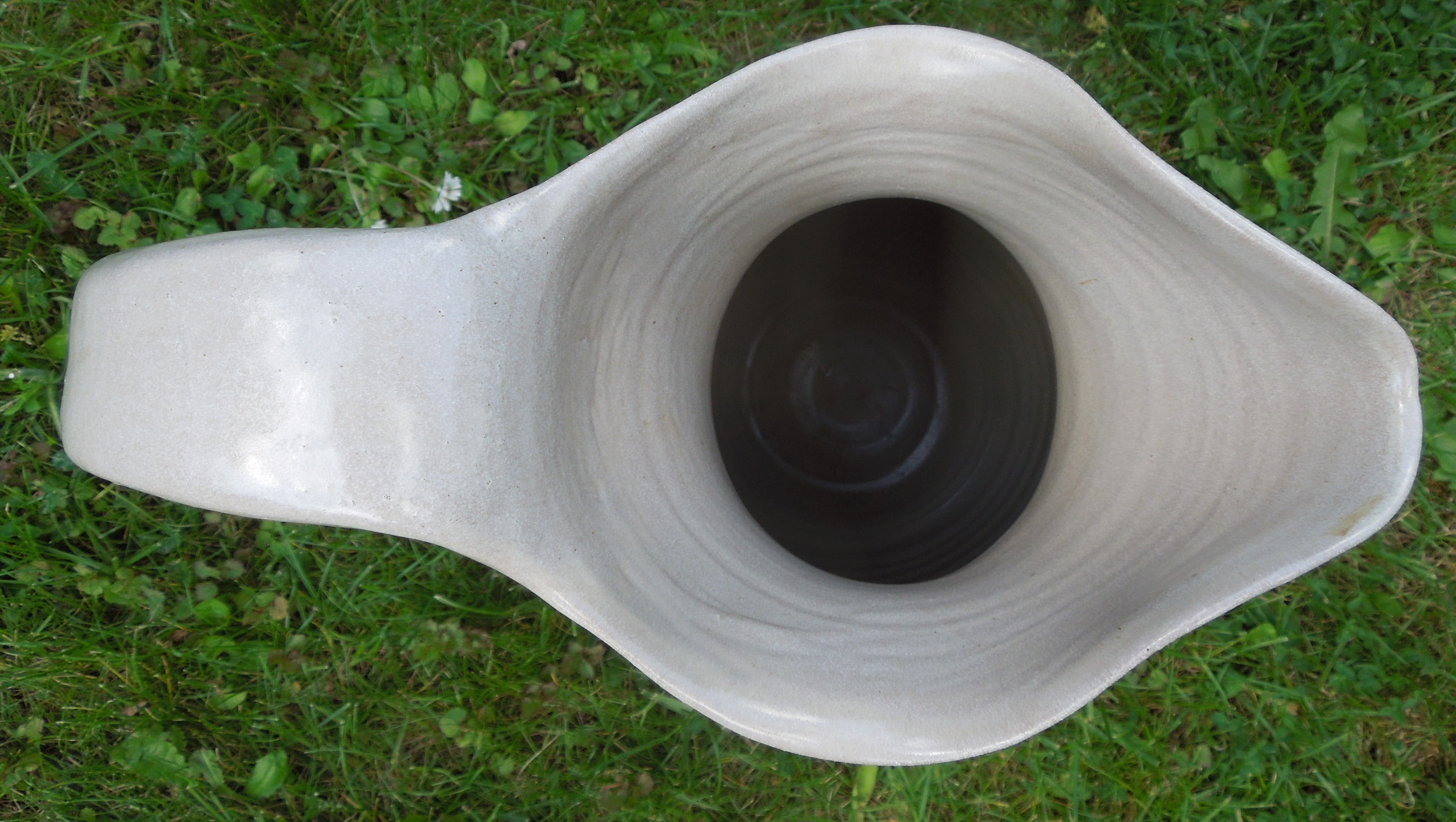 DŽBÁN DOZA KERAMIKA MODRÝ DEKOR VÝŠKA  45 CM