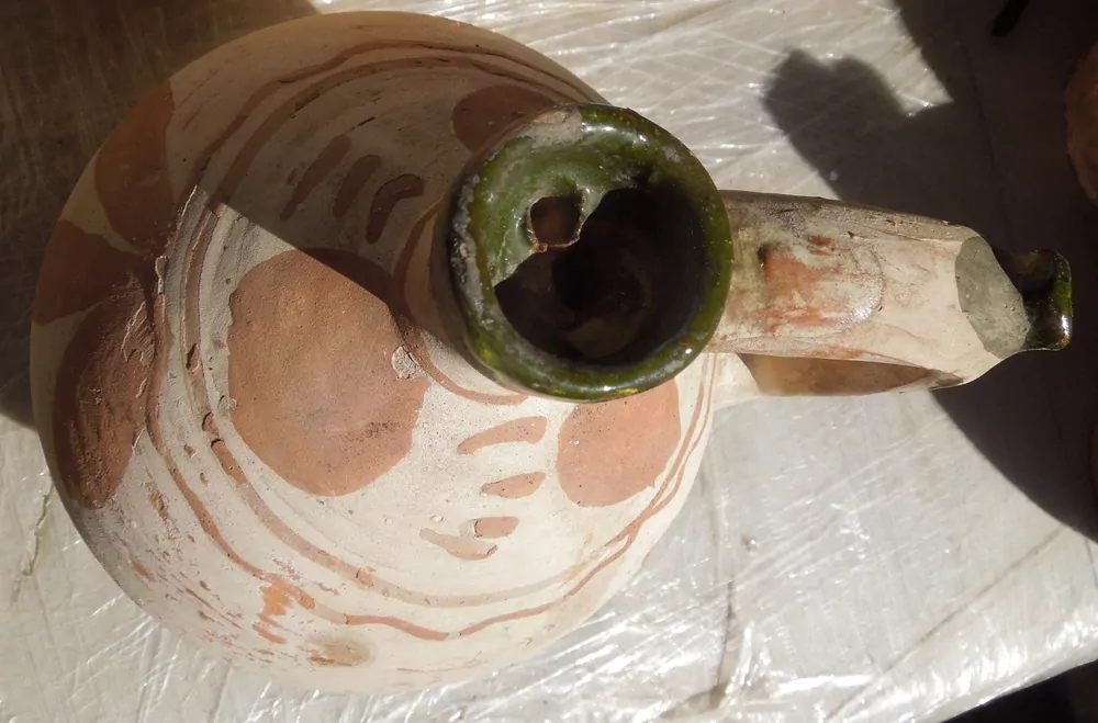 STAROŽITNÁ DÓZA KERAMIKA ČEPÁK