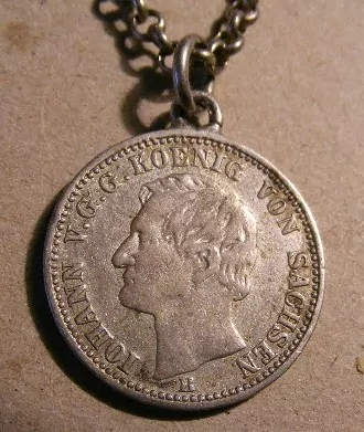 Německo,Británie of Saxe, Johann Vereinstaler 1861