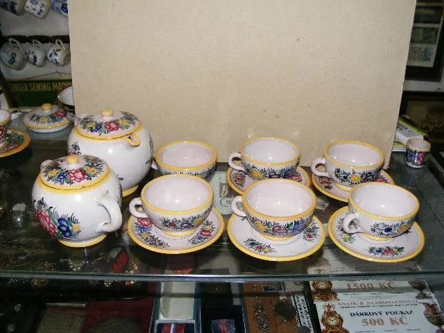 STAROŽITNÁ KERAMIKA ČAJOVÁ LANDSFELD STRÁŽNICE