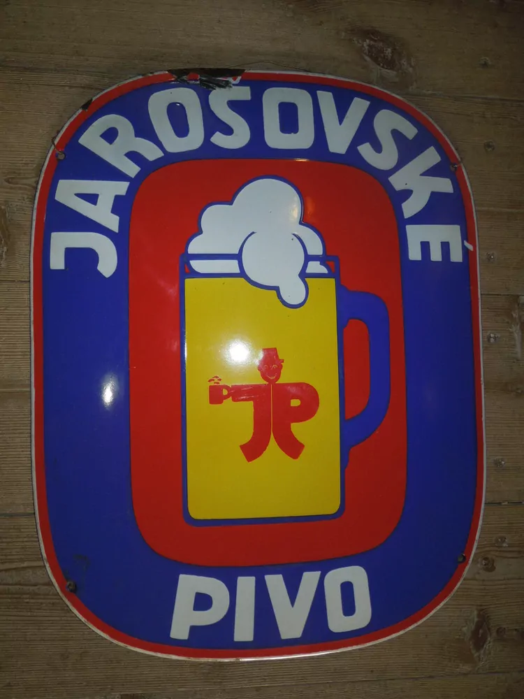 PLECHOVÁ CEDULE SMALTOVÁ PIVOVAR JAROŠOV