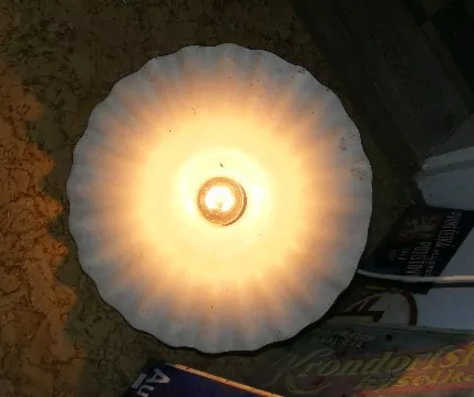 STARÝ LUSTR STÍNÍTKO KERAMICKÉ VELKÉ 37 CM