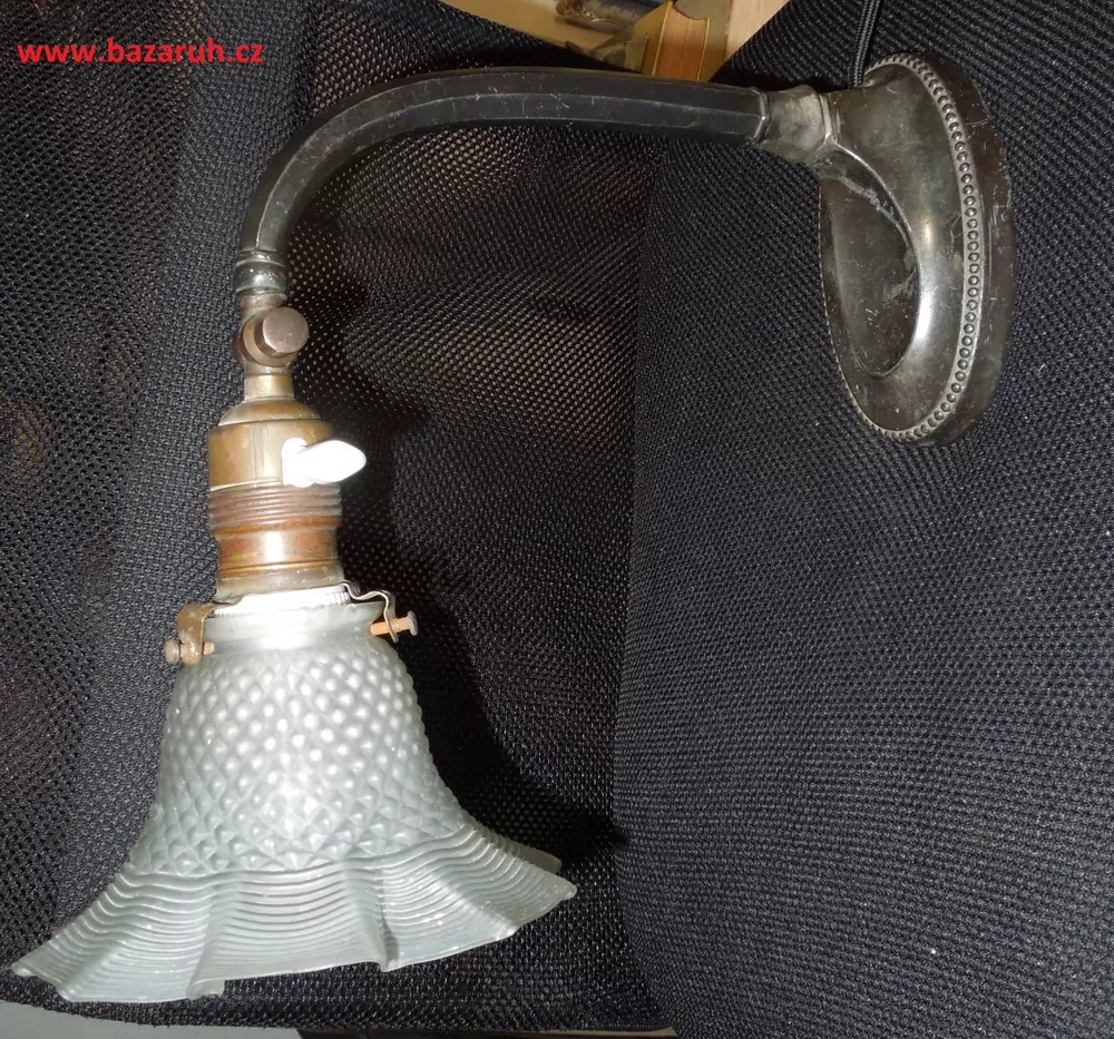 STAROŽITNÁ STOLNÍ NEBO NA ZEĎ LAMPA ELEKTRICKÁ