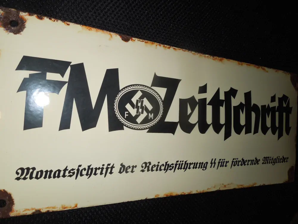 STAROŽITNÁ PLECHOVÁ CEDULE NĚMECKO