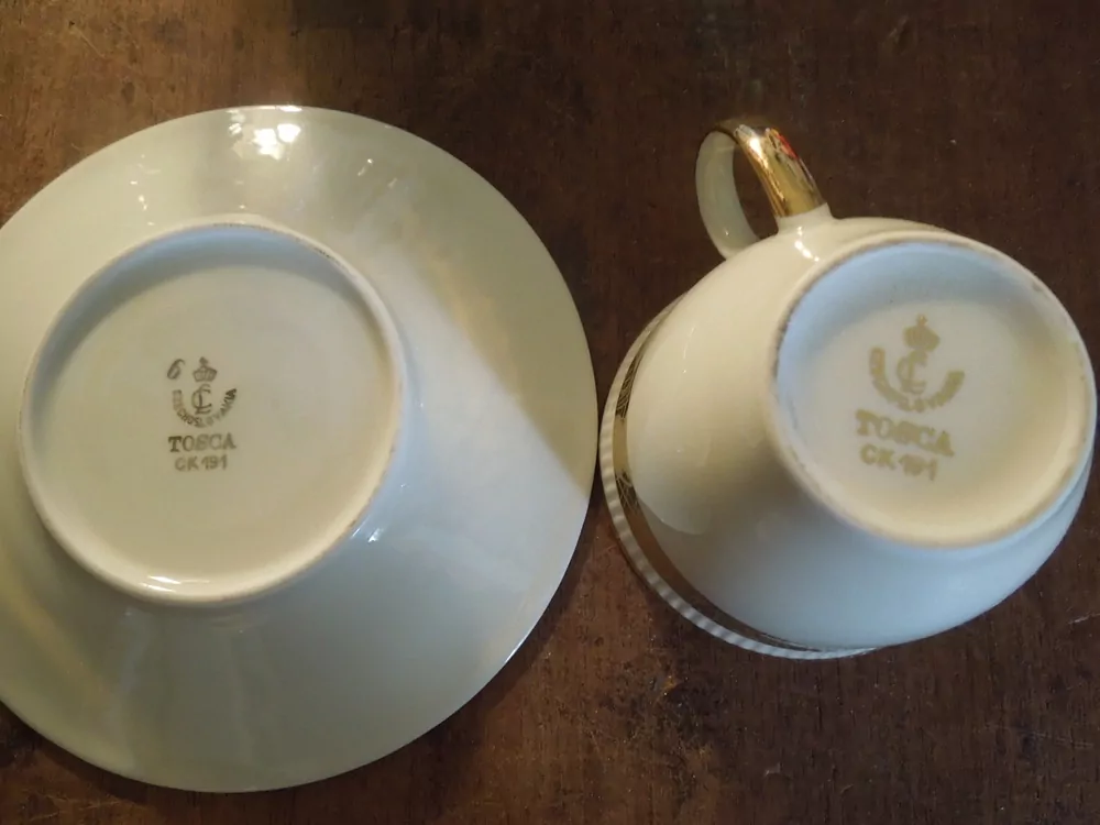 SOUPRAVA KÁVOVÁ PORCELÁN KRÉMOVĚ BÍLÁ