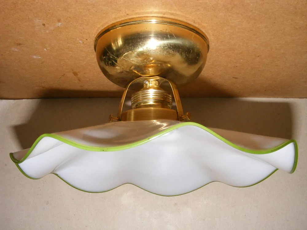 STAROŽITNÁ STROPNICE STARÝ LUSTR 1 KS STÍNÍTKO ŠIRM 