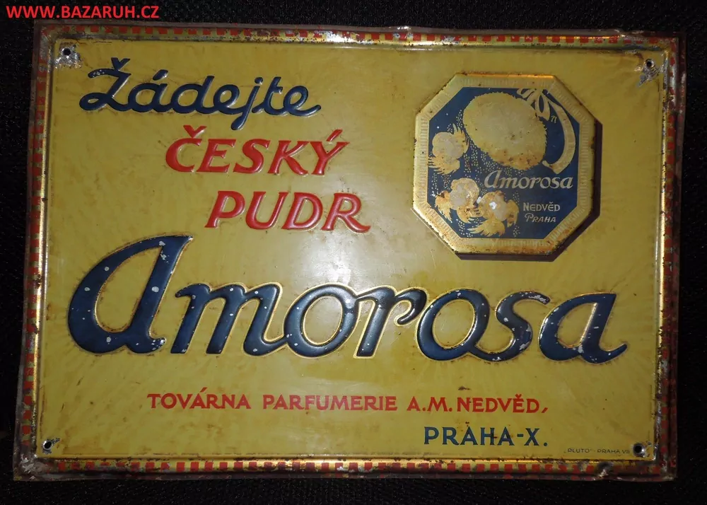 PLECHOVÁ CEDULU AMOROSA ČESKÝ PUDR