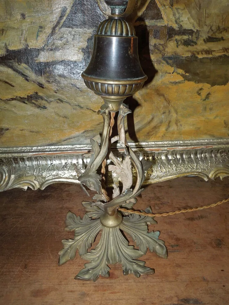 STAROŽITNÁ STOLNÍ LAMPA ELEKTRICKÁ 
