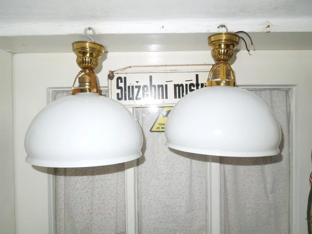 STROPNICE STARÝ LUSTR 2 KS STÍNÍTKO ŠIRM