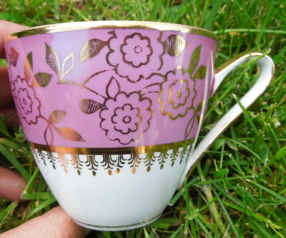 SOUPRAVA KÁVOVÁ RŮŽOVO ZLATÁ