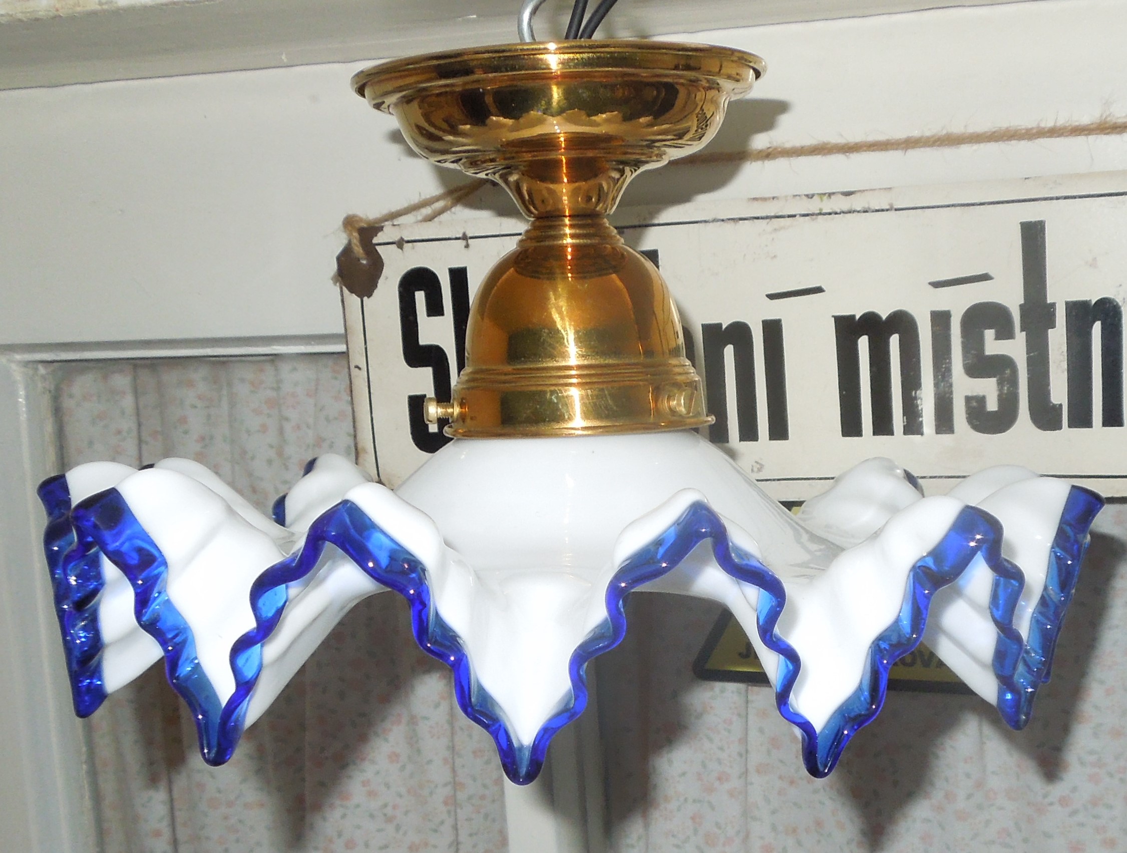 STAROŽITNOST STROPNICE 1 KS LUSTR STÍNÍTKO ŠIRM průhledné