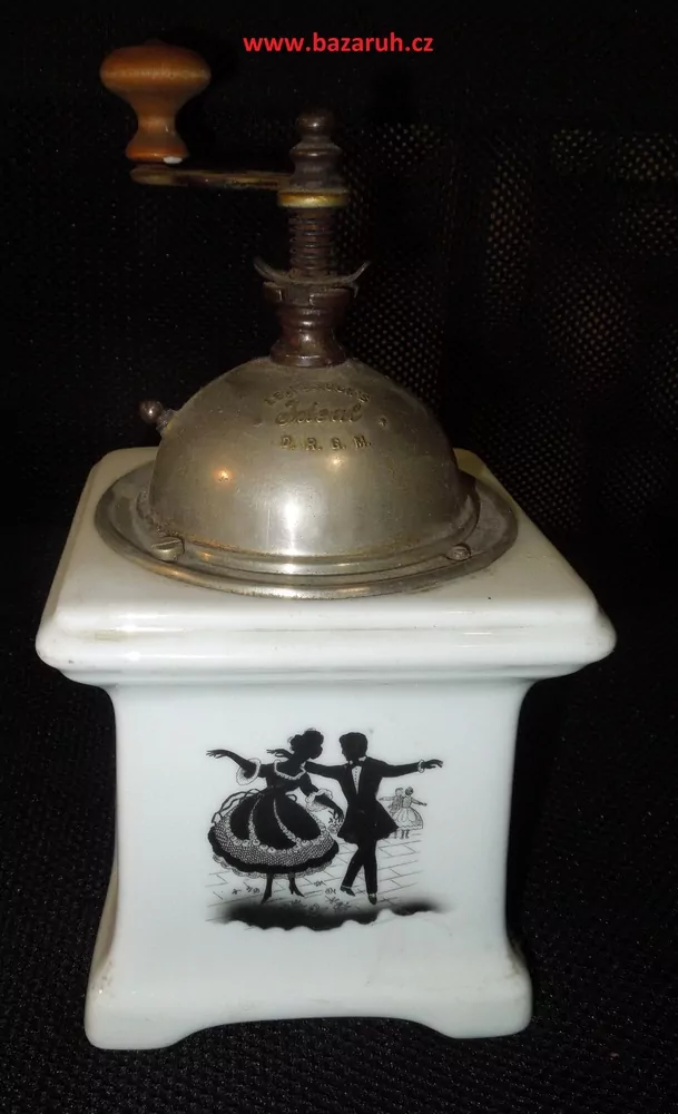 STAROŽITNÝ MLÝNEK KAFEMLÝNEK KÁVOMLÝNEK PORCELÁNOVÝ LEINBROCK
