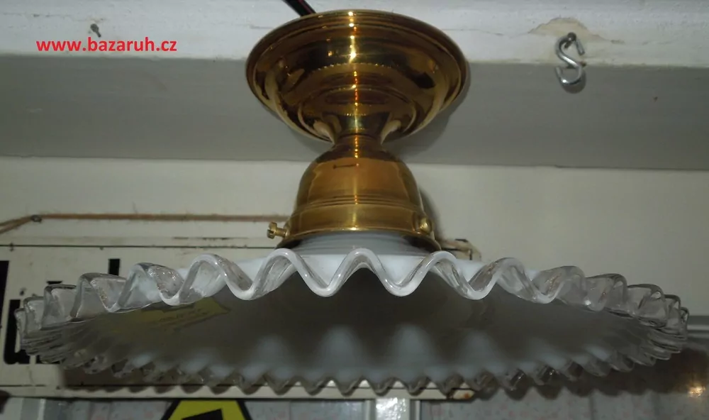 STAROŽITNÝ STROPNICE STARÝ 1 KS LUSTR STÍNÍTKO ŠIRM 