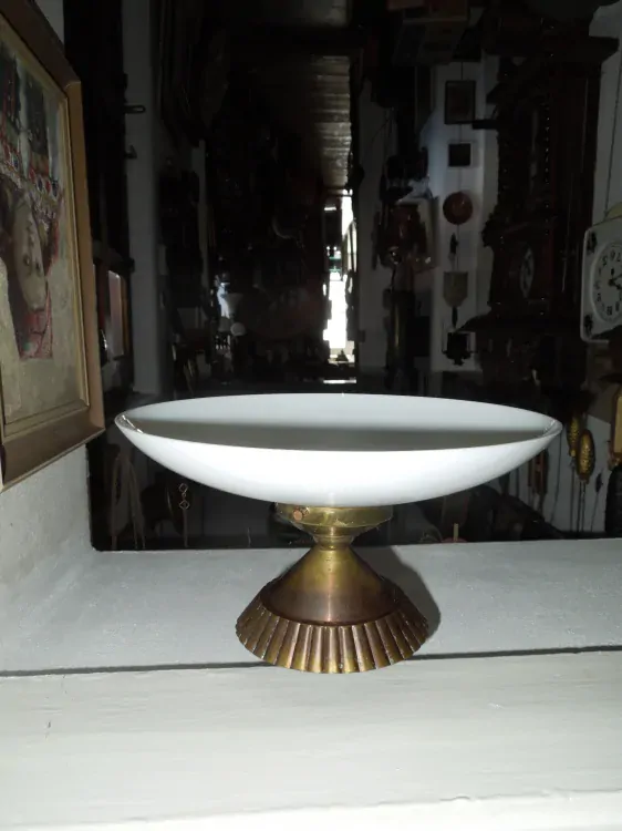 STAROŽITNÁ STROPNICE STARÝ LUSTR 1 KS STÍNÍTKO ŠIRM 29,5 cm