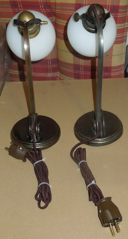 STAROŽITNÁ LAMPIČKA 2 KS LAMPA STOLNÍ nebo nástěnná