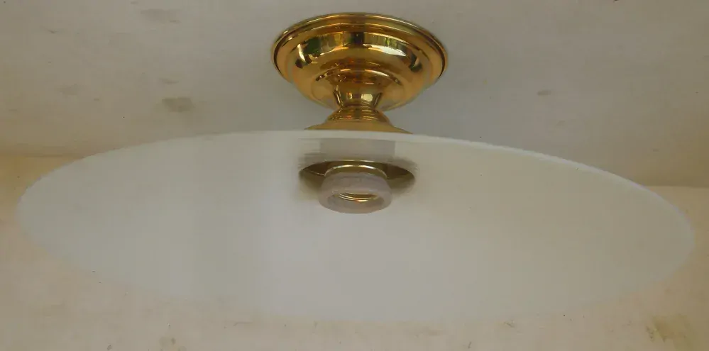 STROPNICE STARÝ LUSTR 1 KS STÍNÍTKO PRŮMĚR 33 CM