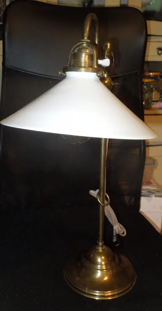 STAROŽITNÁ STARÁ LAMPA , LAMPIČKA DO PRACOVNY
