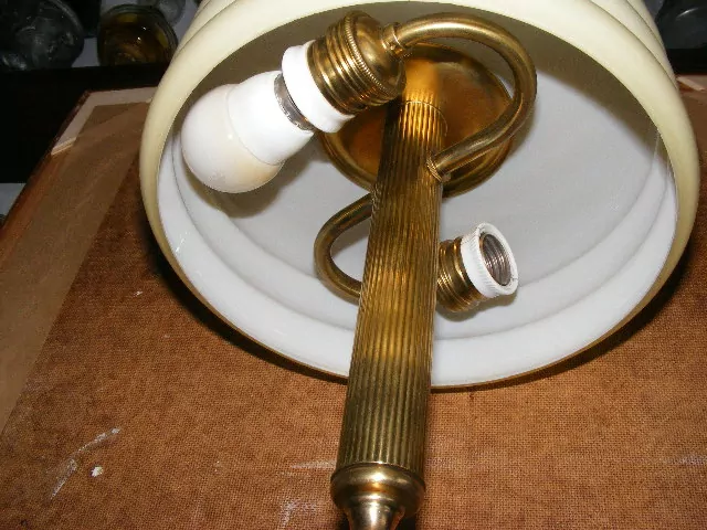 LAMPA STOLNÍ MOSAZNÁ ELEKTRICKÁ LAMPIČKA