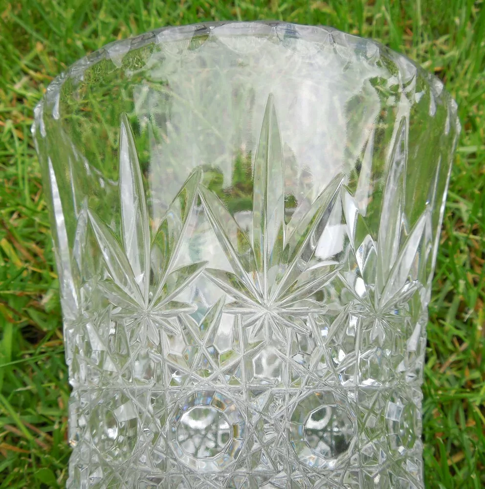 VÁZA BROUŠENÁ SKLENĚNÁ