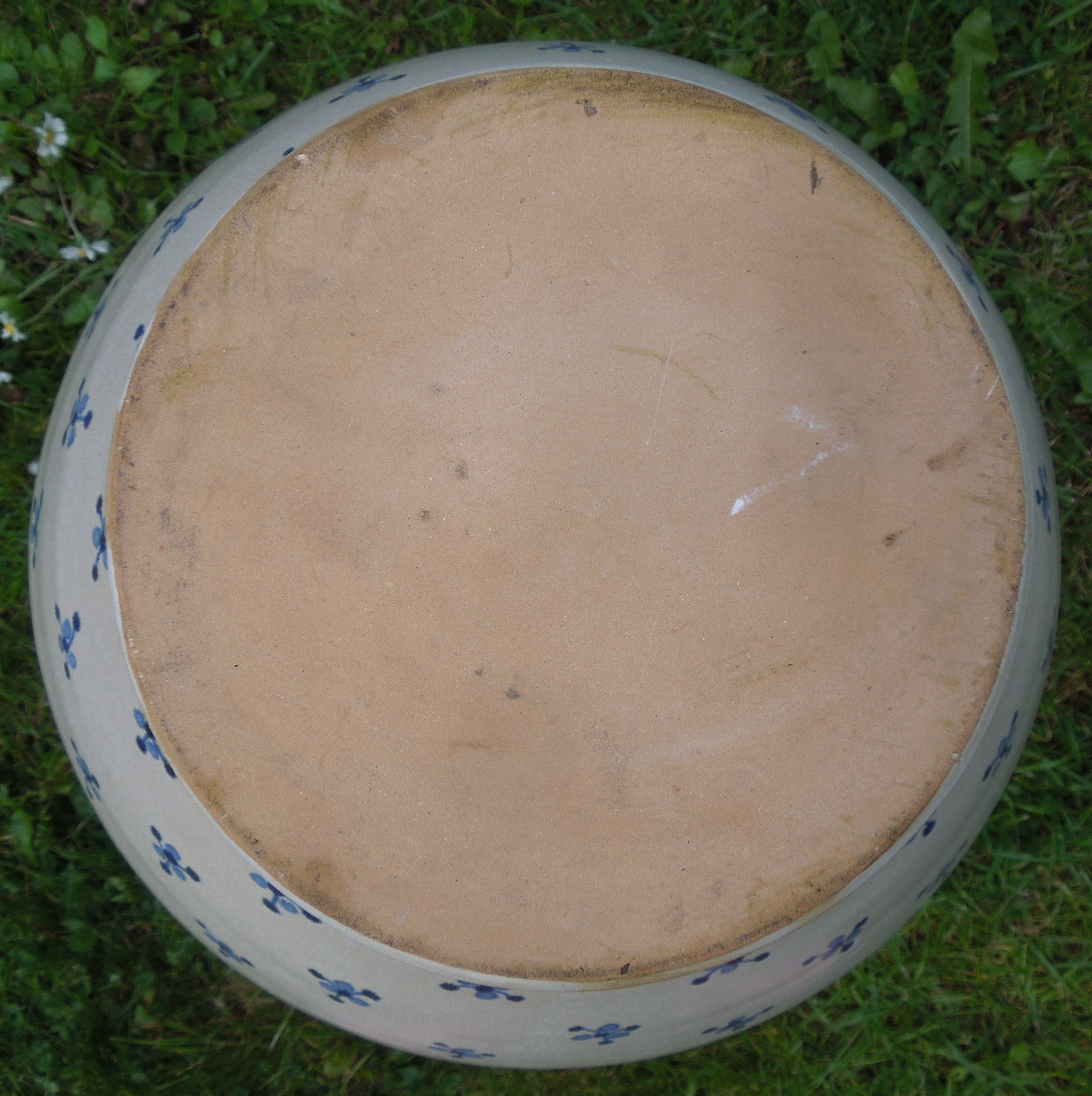 DŽBÁN DOZA KERAMIKA MODRÝ DEKOR VÝŠKA  45 CM