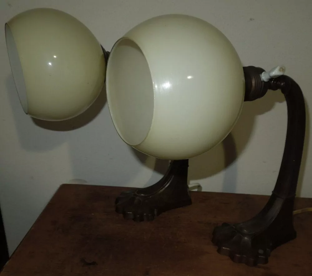 STAROŽITNÁ STOLNÍ LAMPA ELEKTRICKÁ 2 ks